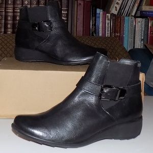 Mephisto Stefania black leather boots Portugal